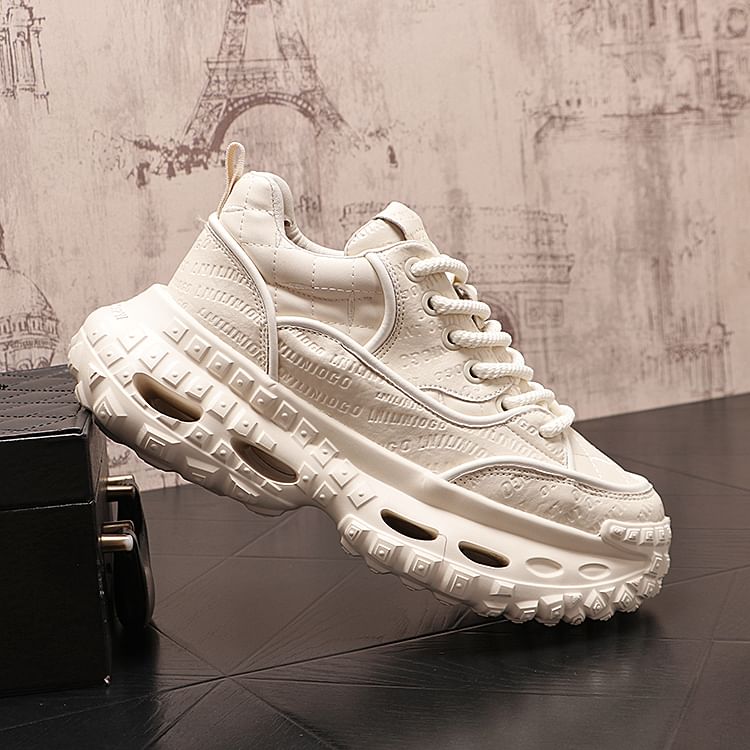 Mr Ozera - Veterschoenen met letters en platform