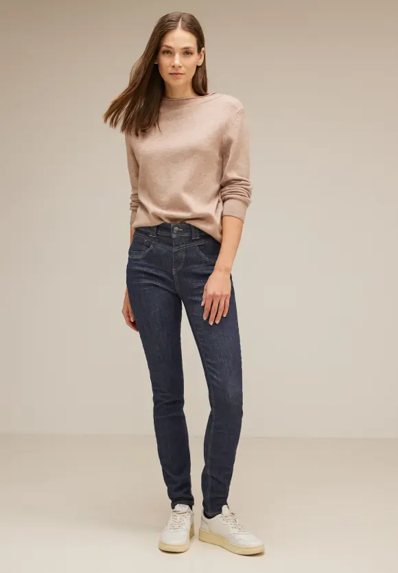 Slim Fit Free to Move Jeans - deep indigo rinsed wash