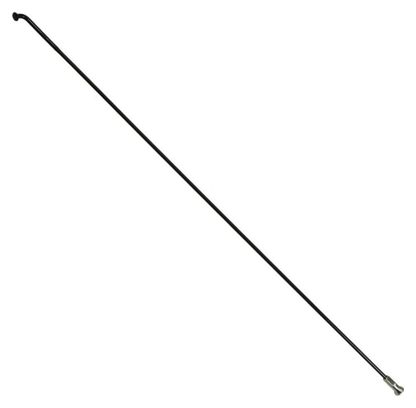 RAYON INOX NOIR E-BIKE 2 0mm AVEC TETE EN 2 3mm  L 296mm SAPIM TETE COUDEE AVEC ECROUS (VENDU A L'UNITE)