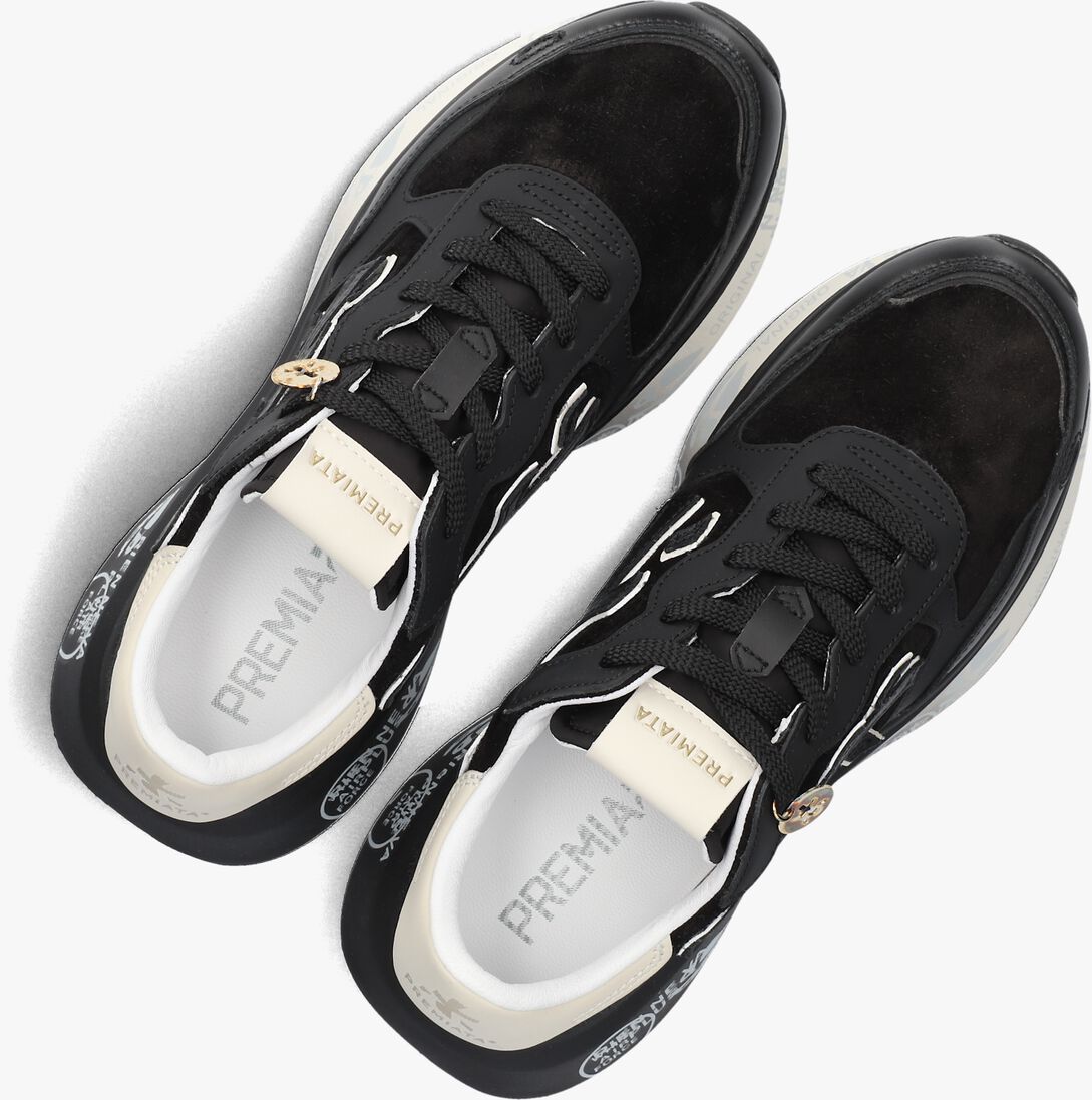 zwarte premiata lage sneakers lauryn