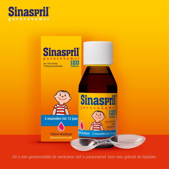 Sinaspril Vloeibaar paracetamol 120 mg 100 ML
