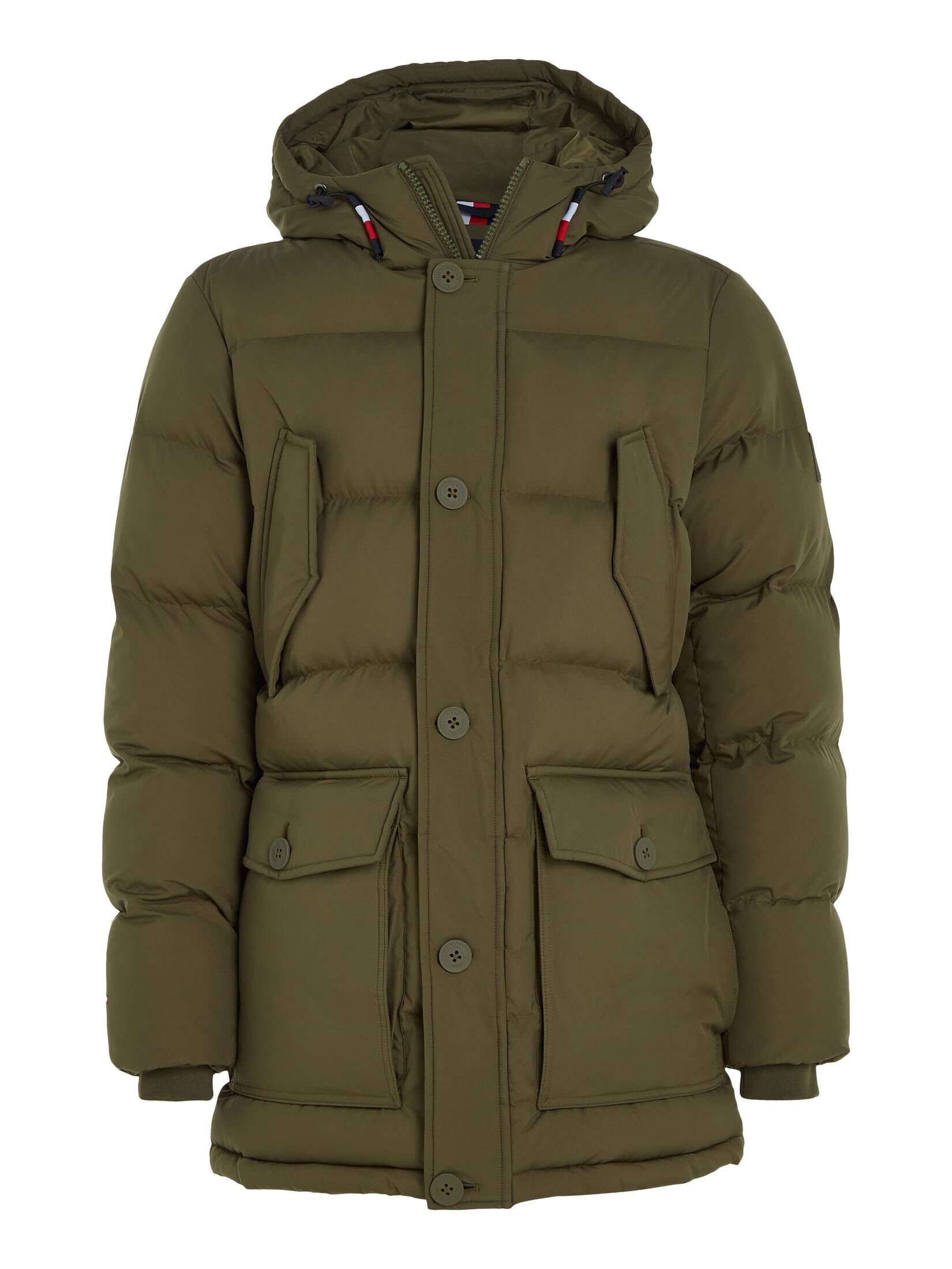 Tommy Hilfiger| Herren Steppjacke mit Kapuze CL ESSENTIAL ROCKIE PARKA