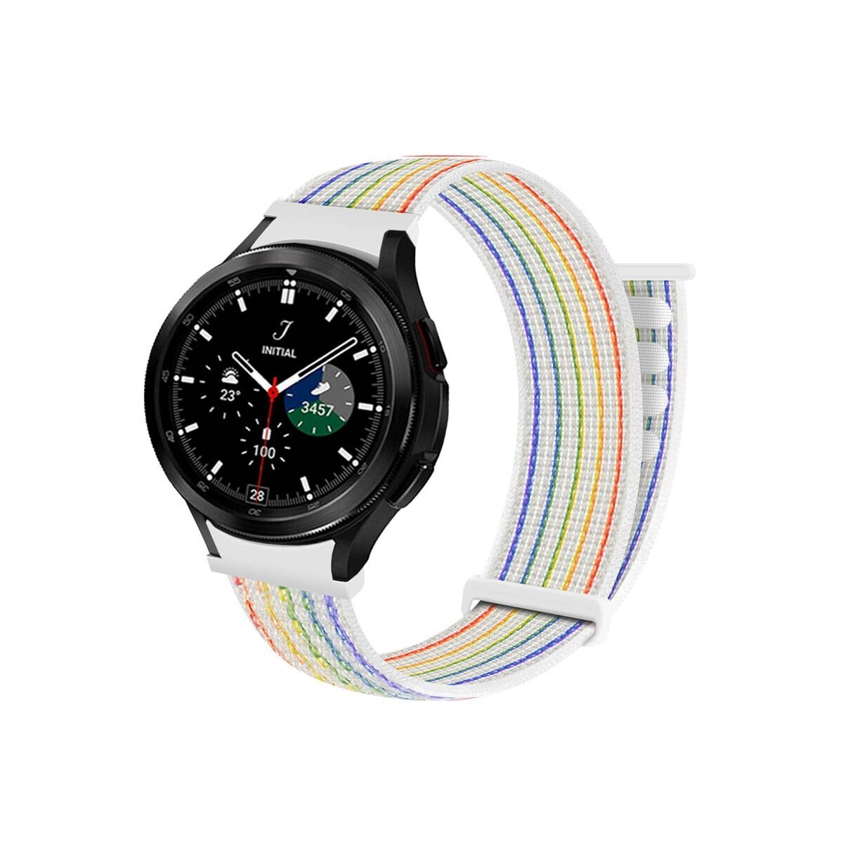 Nylon armbånd No-Gap Samsung Galaxy Watch 4 Classic (42mm) - Pride Ed
