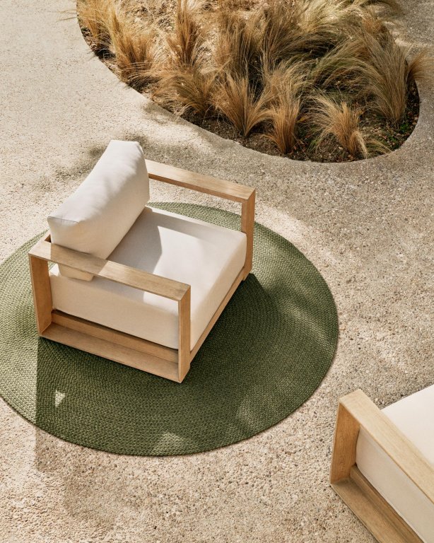 Kave Home Despas vloerkleed Ø150 beige