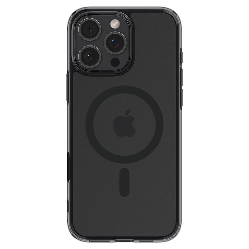 iPhone 16 Pro Ultra Hybrid T MagSafe Hülle TPU Bumper Acryl Rückseite Air Cushion Fallschutz (ACS08514) - Frost Black