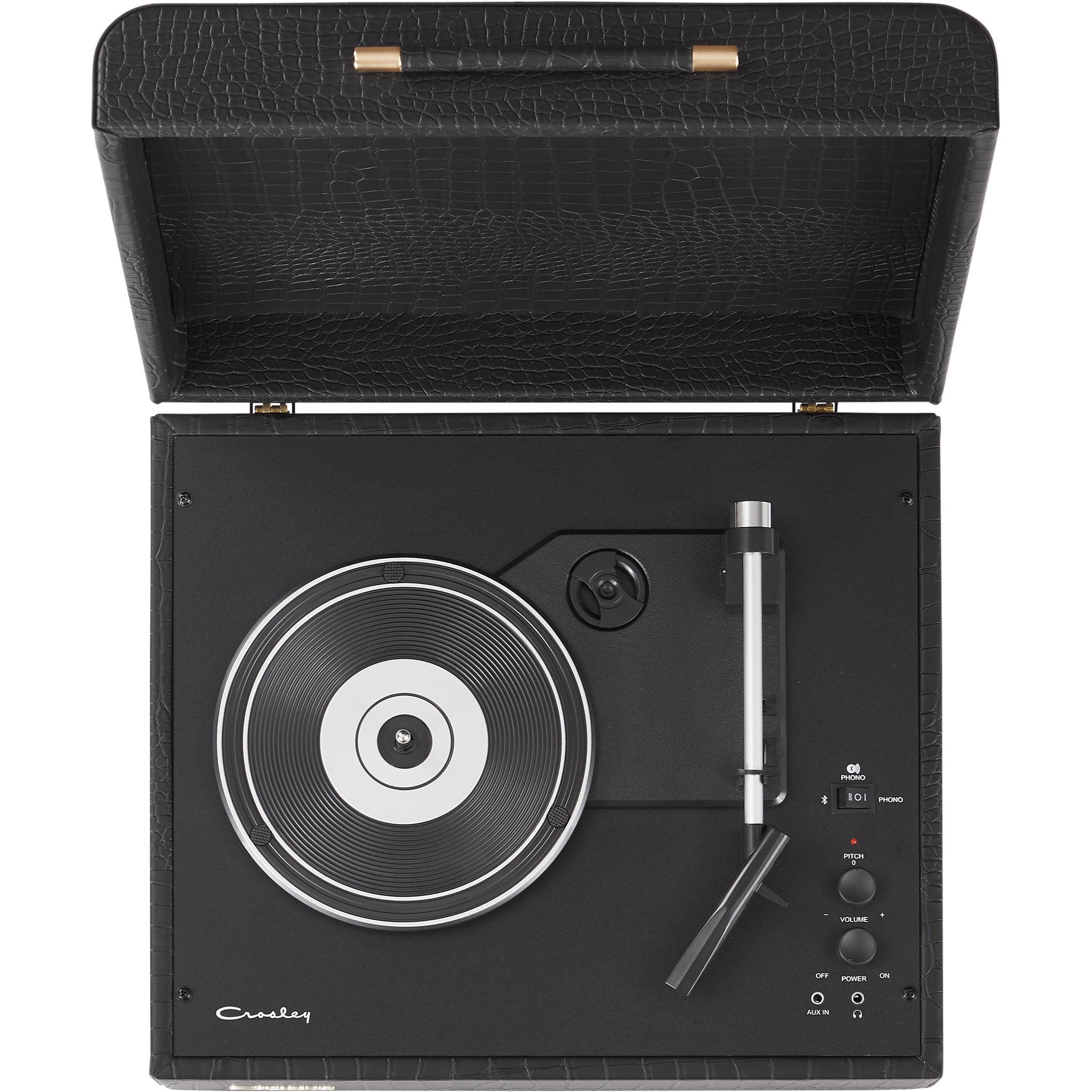 Crosley CR6255A-BC4 Mercury Black Croc platenspeler