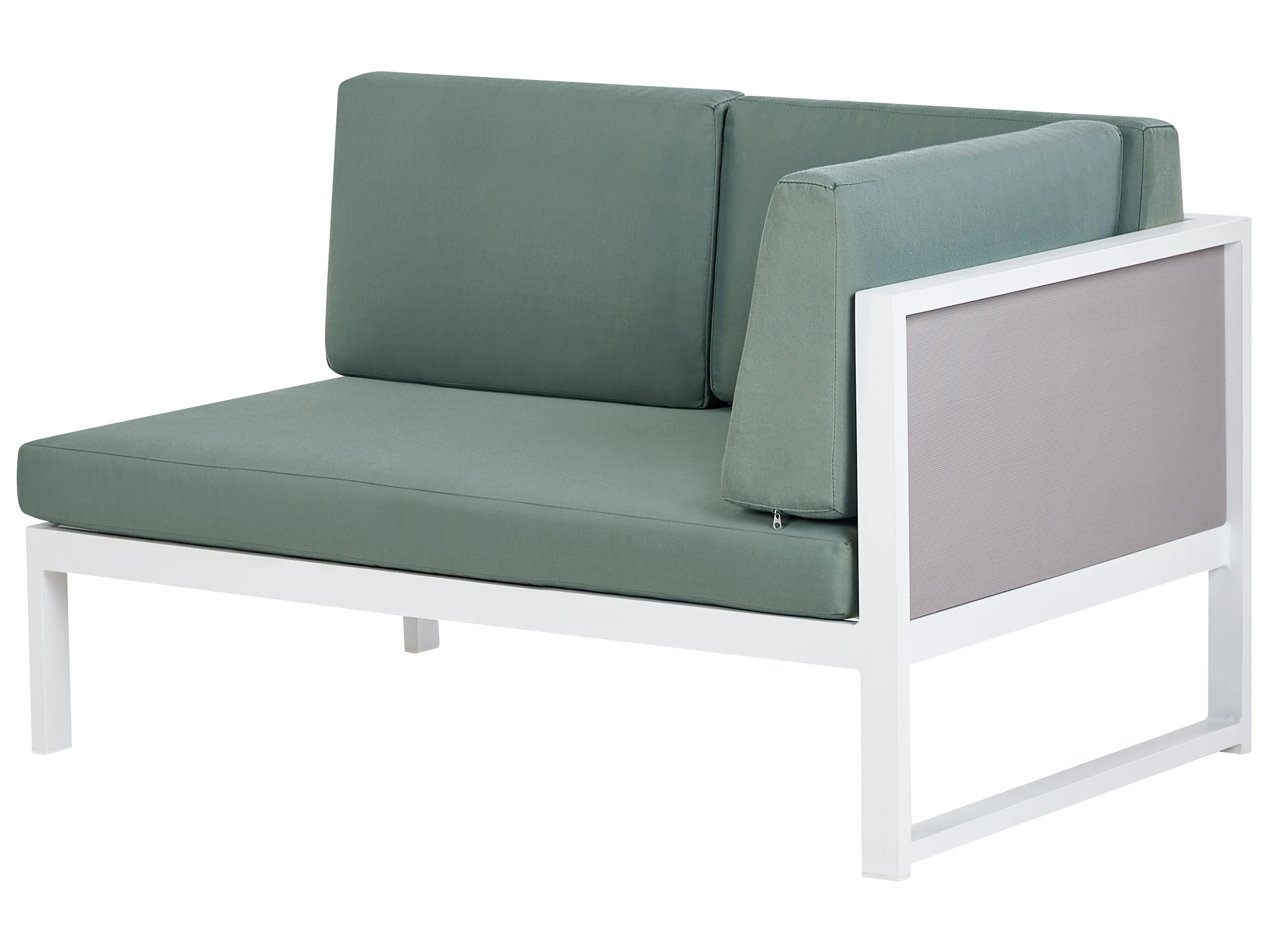 Tuin hoekloungeset met tafel 6-zits CASTELLA/FRATTE linkszijdig Metaal Groen