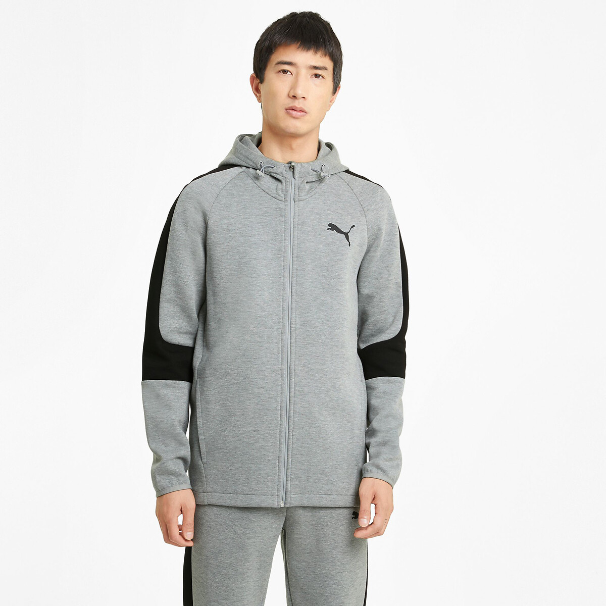 PUMA<br>Moletom com zíper evostripe