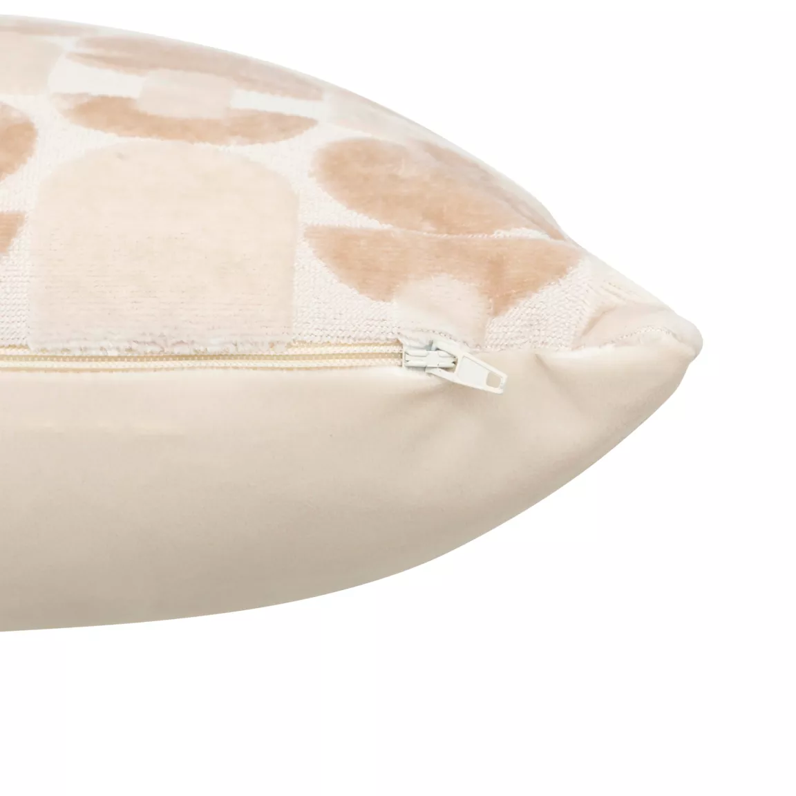 Coussin carré velours (40 x 40 cm) Luna Ecru