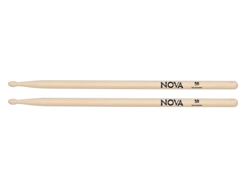 Vic Firth Drumsticks Nova NO5B by Vic Firth – 1 Paar Stabile Drumsticks aus Hickory-Holz