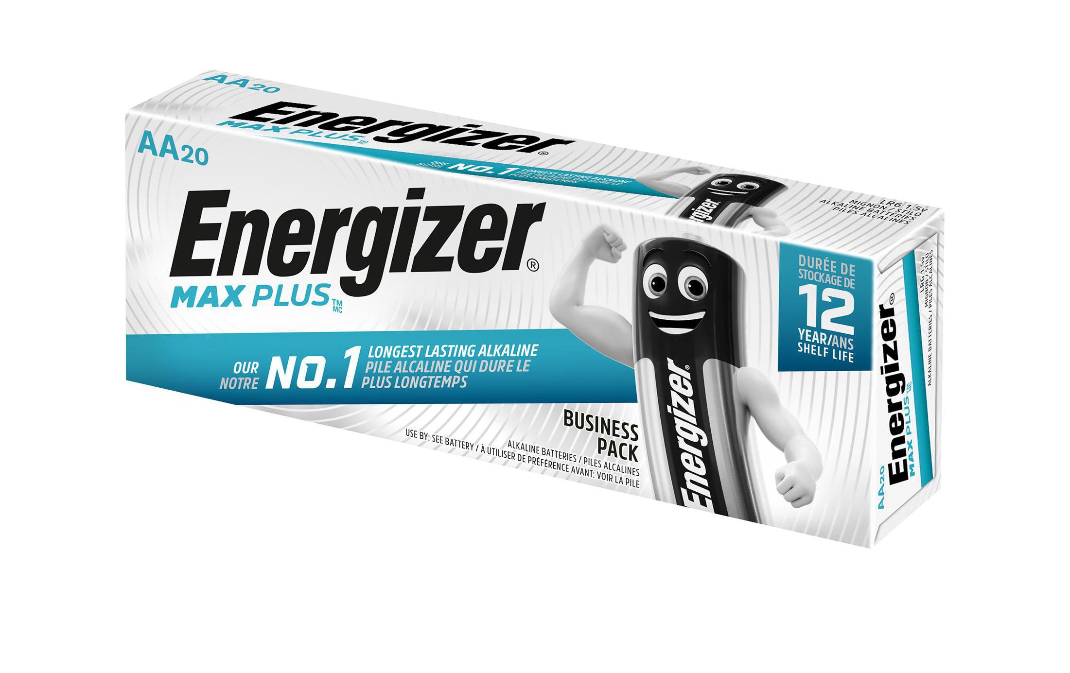 Batterie Max Plus AA , 20 StückTyp LR6 / AA / Mignon, 20 Stück