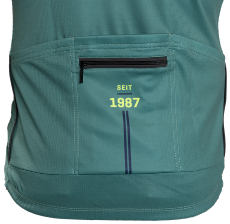 1987 TEAM Herren-Kurzarmtrikot  pinegrün  L