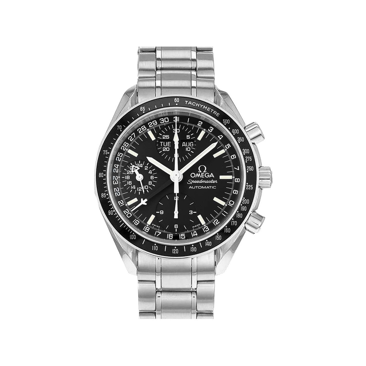Montre d'occasion Omega Speedmaster homme chronographe automatique acier