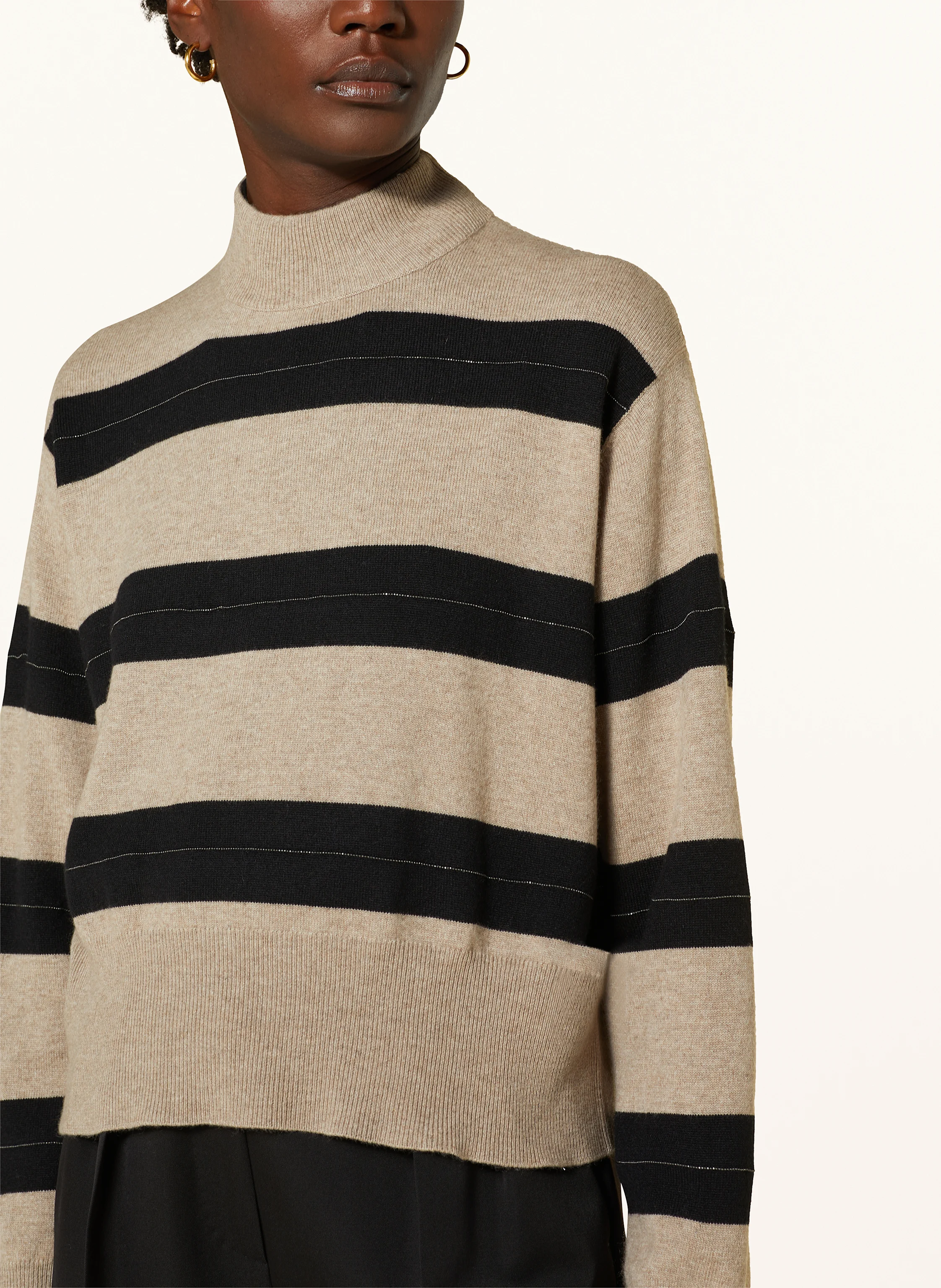BRUNELLO CUCINELLI Pullover mit Cashmere und Schmuckperlen