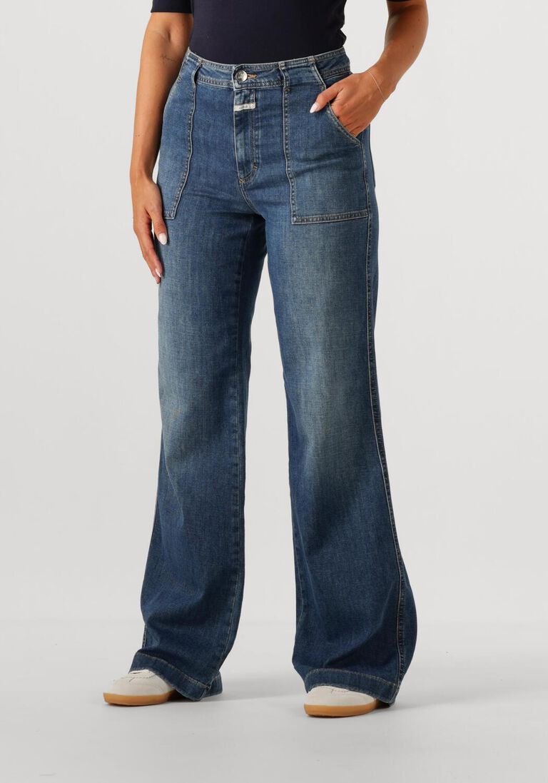 blauwe closed flared jeans aria