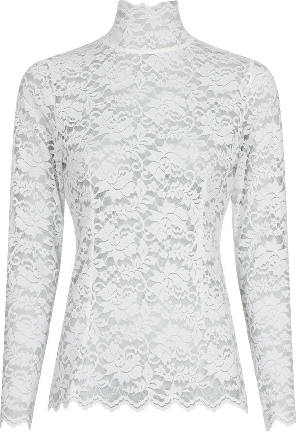 Neo Noir Liza Laceflower Blouse White