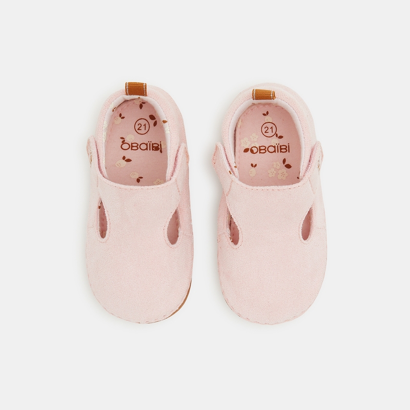 Chaussons parc roses bébé fille
