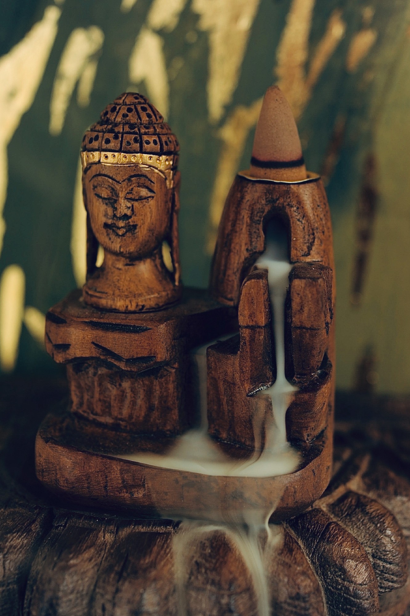 Räucherwasserfall mit Buddha-Kopf, B 7 cm, H 10 cm, T 5 cm günstig bestellen