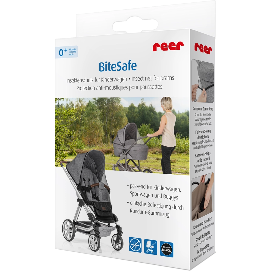 reer BiteSafe Insektenschutz für Kinderwagen schwarz