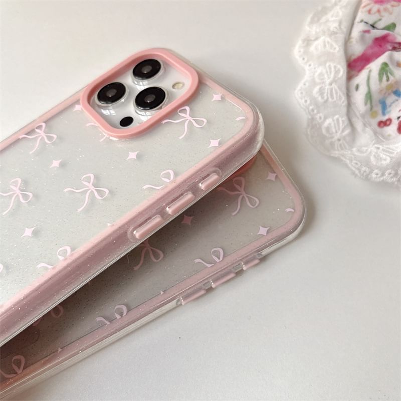 Elliure - Bow telefoonhoesje / bandje / set - Apple iPhone 16 Pro Max / 16 Pro / 16 Plus / 16 / 15 Pro Max / 15 Pro / 15 Plus / 15 / 14 Pro Max / 14 Pro / 14 Plus / 14 / SE / 13 Pro Max / 13 Pro / 13
