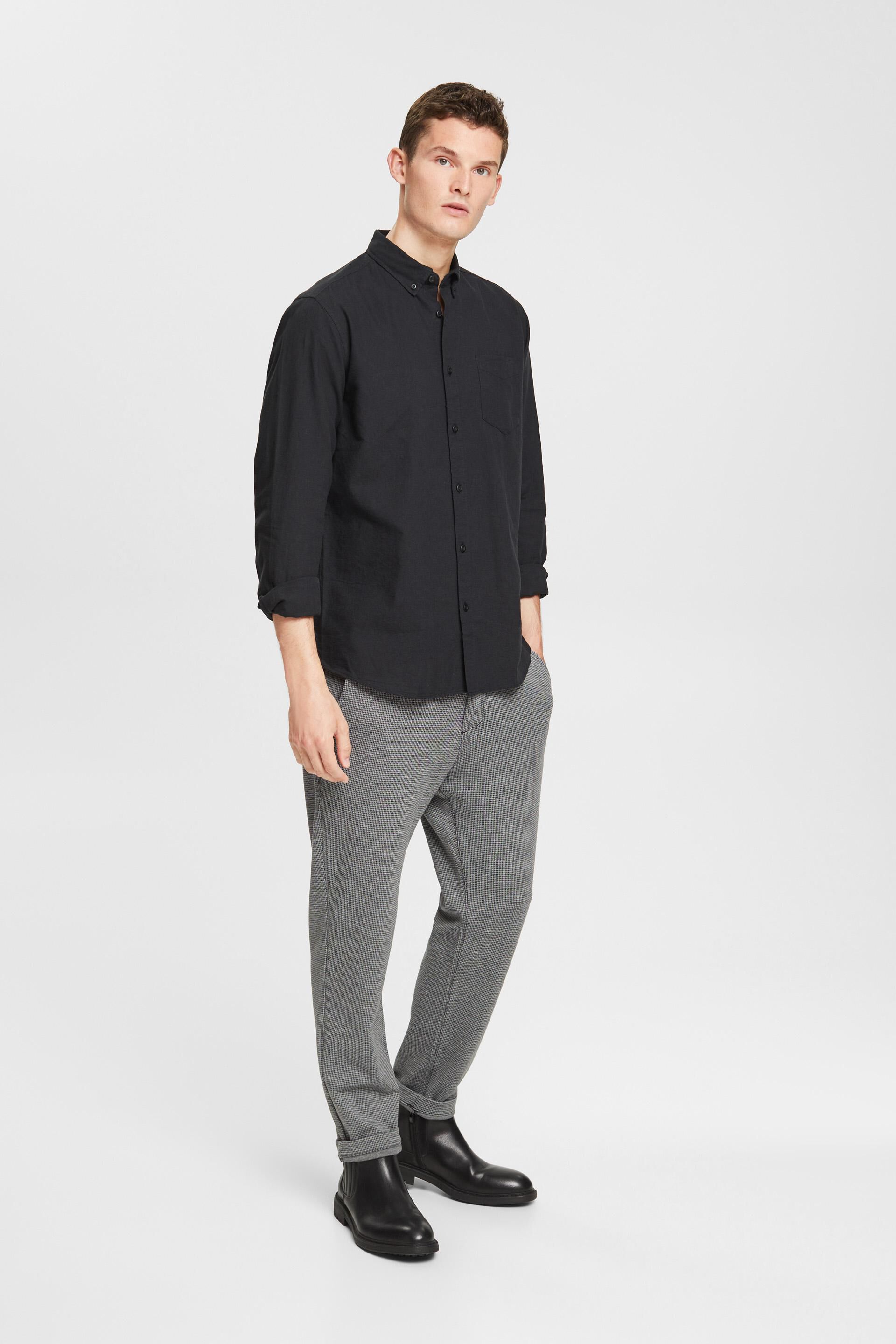 Chemise à col boutonné