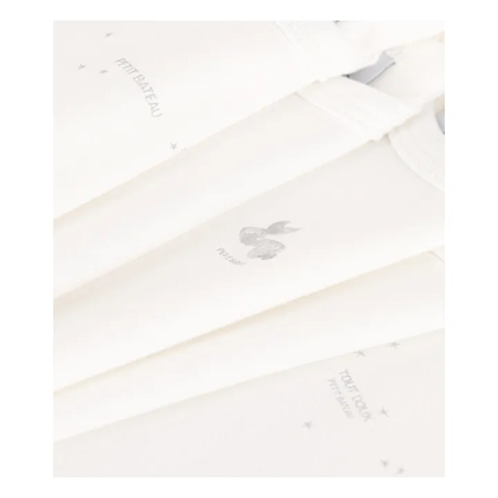 Petit Bateau Lot 5 Bodies Lapin | Ecru
