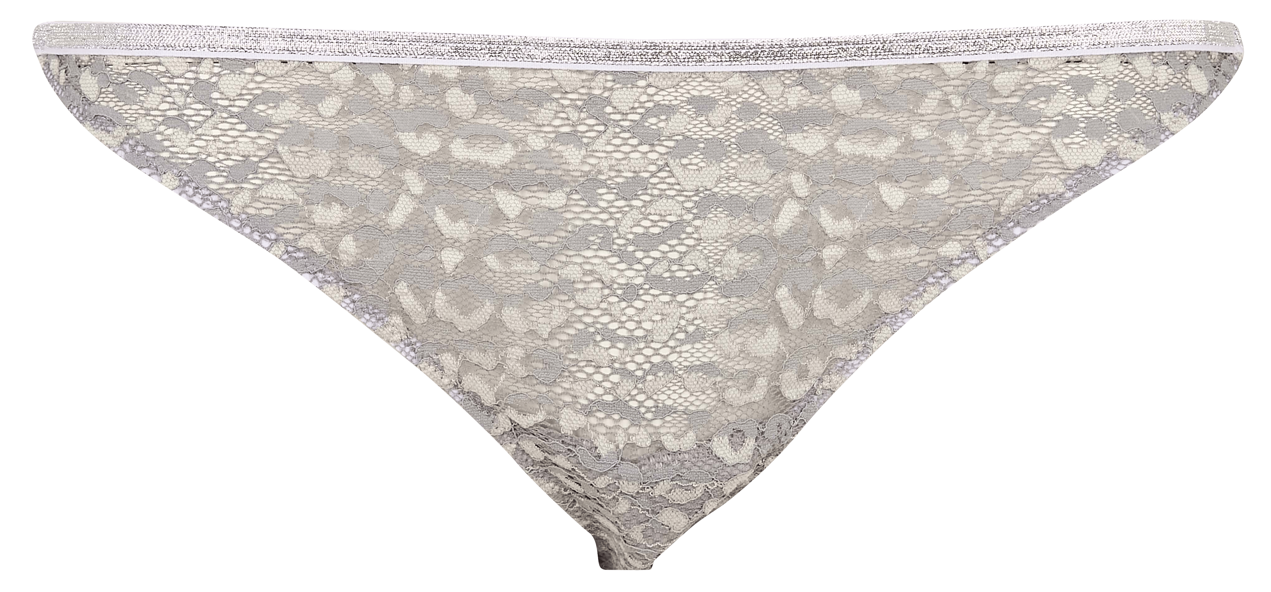 THEA - Tanga en dentelle | Gris