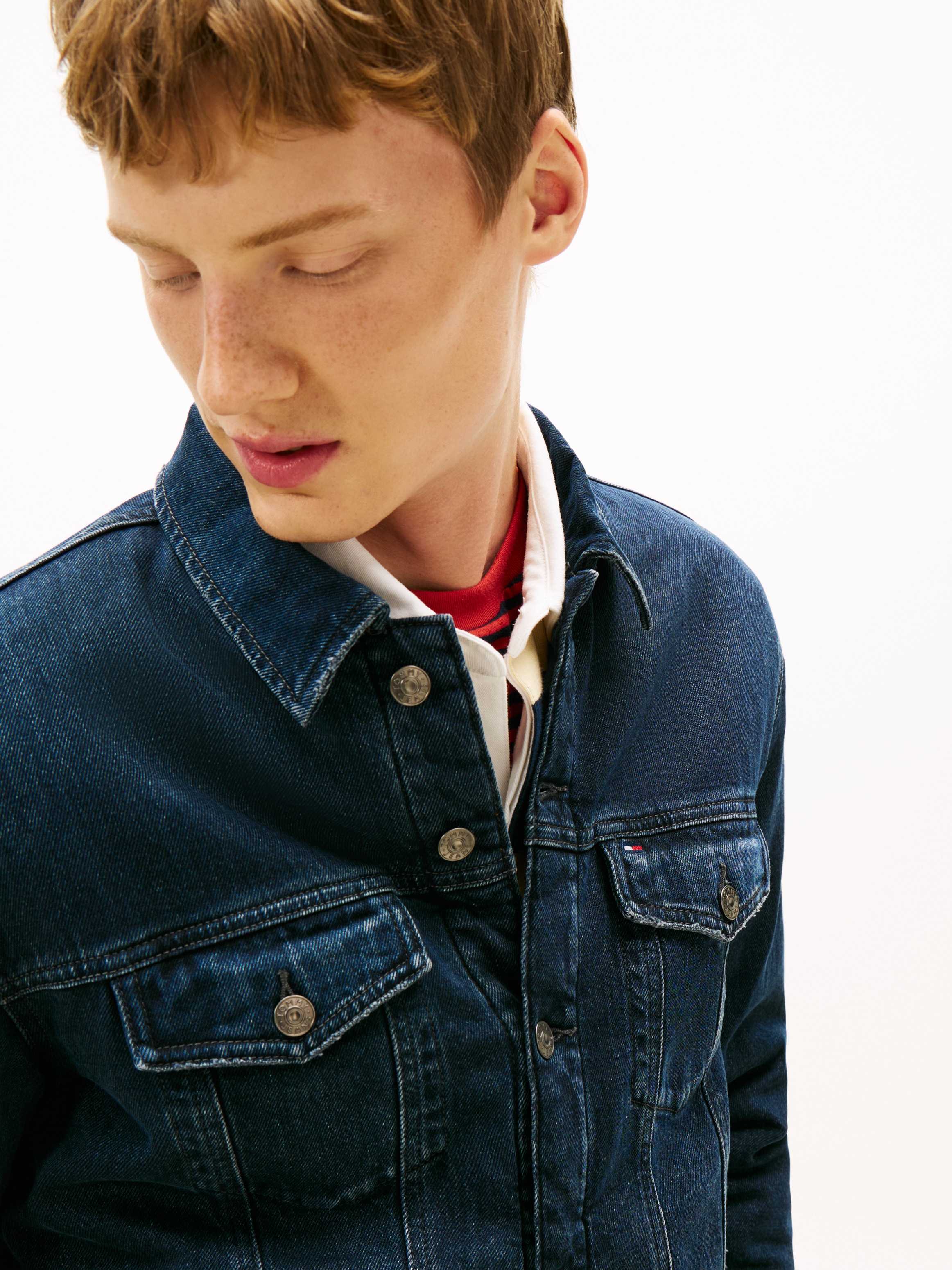 Tommy Jeans Jeansjacke »RYAN RGLR TEDDY TRCKR EXT« Freizeitjacke, Übergangsjacke