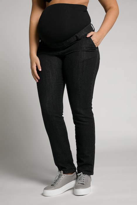Bellieva-Jeans Sammy, Jerseyeinsatz, breiter Bund, GOTS, Biobaumwolle