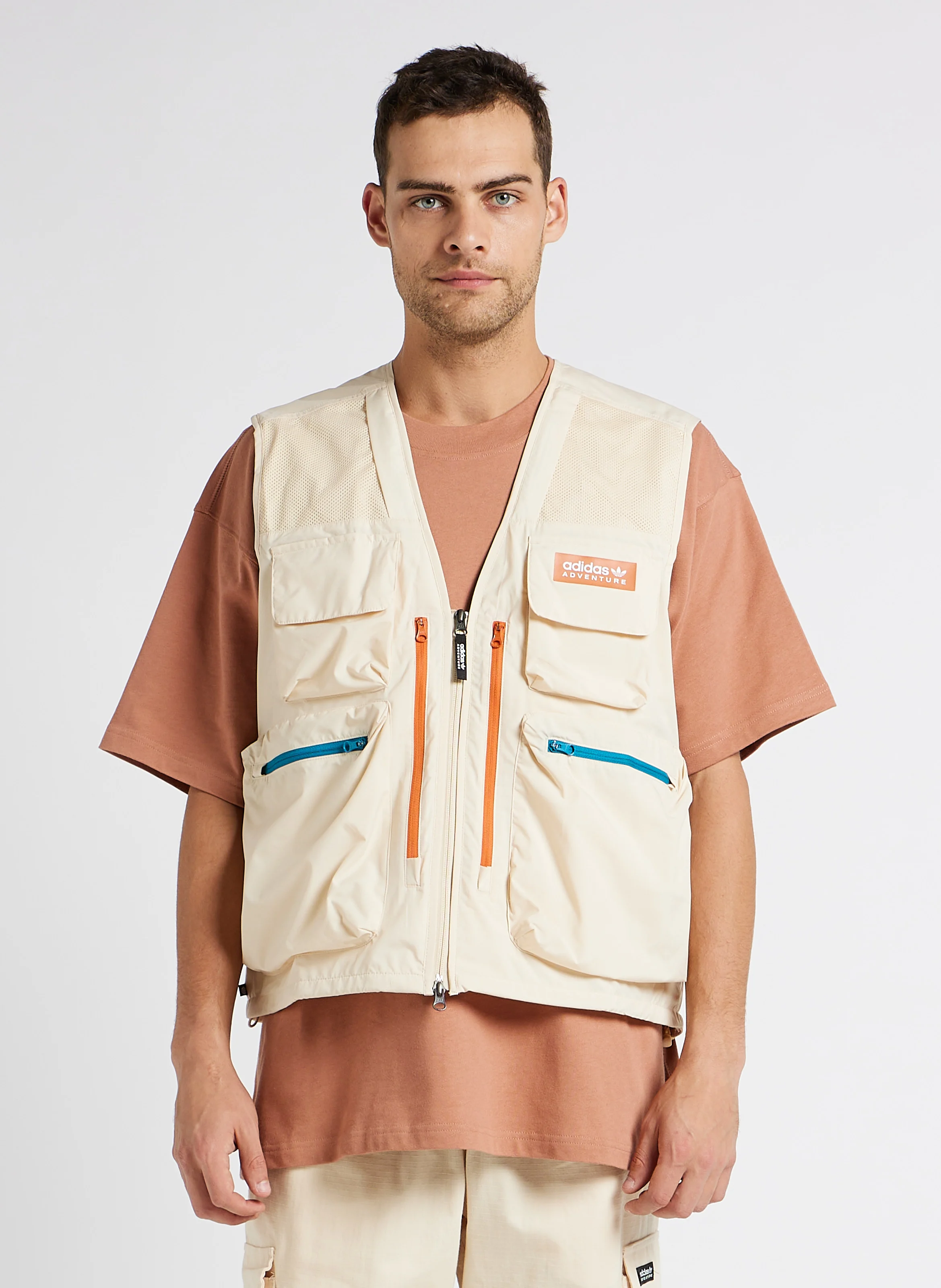 Veste sans manches loose-fit | Beige