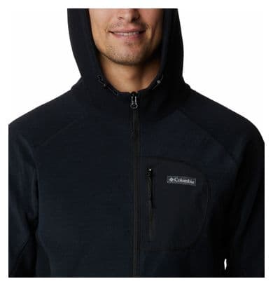 Veste Technique Polaire à Capuche Columbia Outdoor Tracks Noir