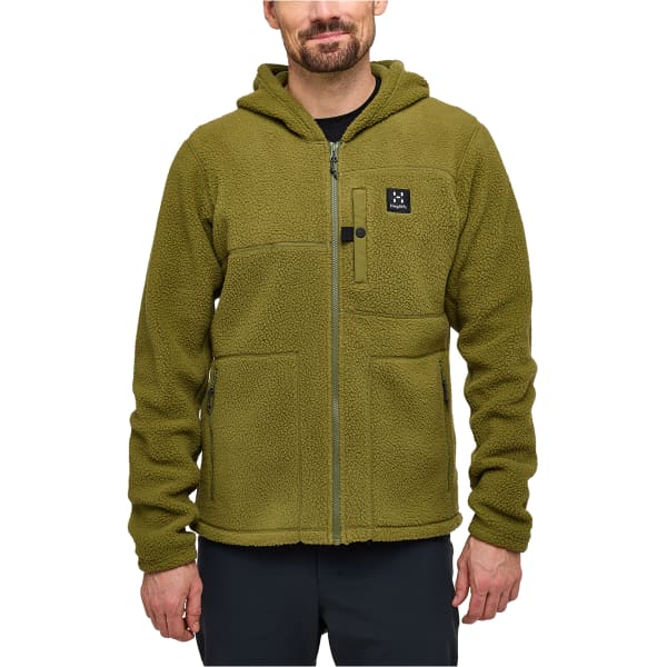 Veste polaire HAGLÖFS MALUNG PILE HOOD MEN OLIVE GREEN
