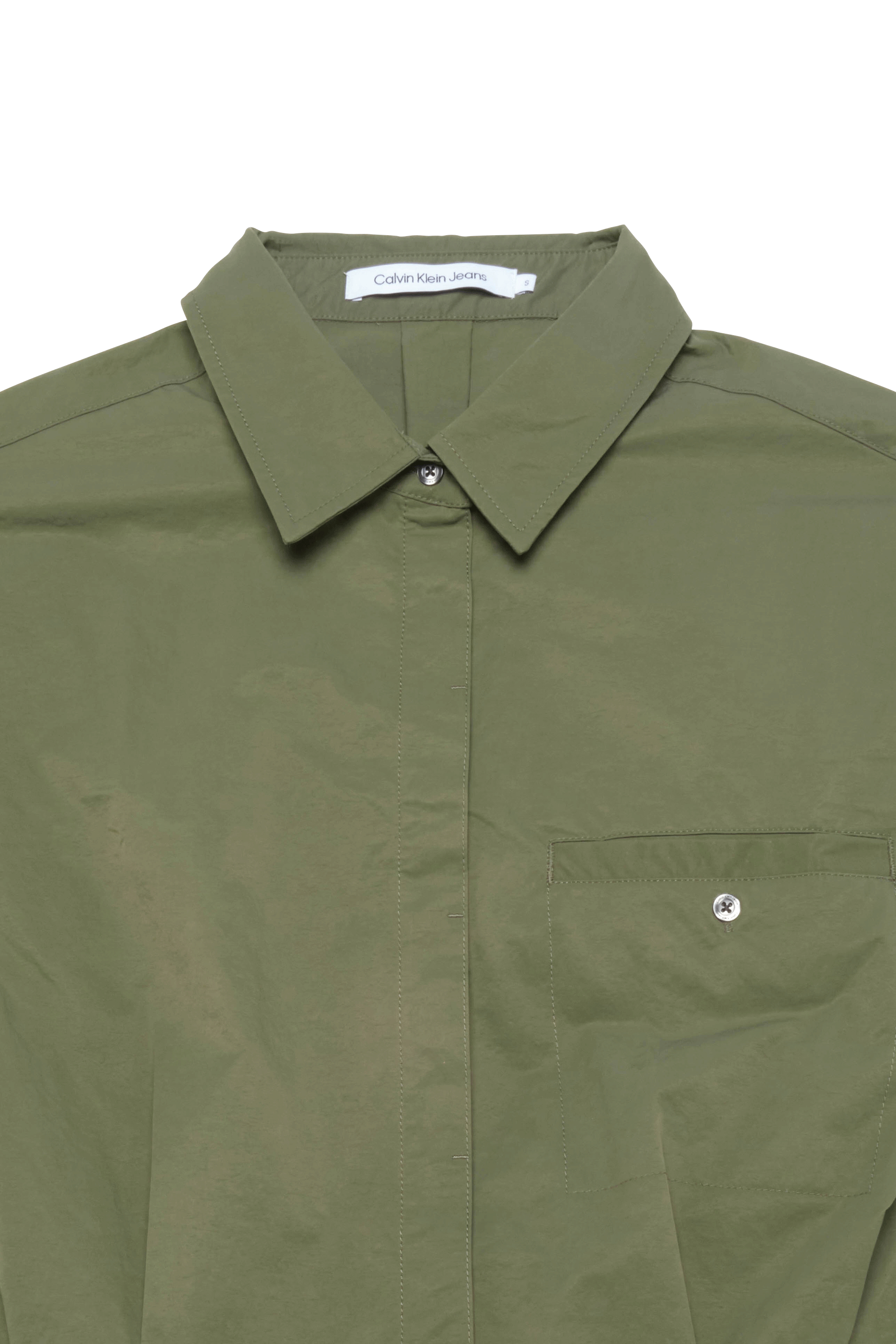 CALVIN KLEIN JEANS Robe SOFT TOUCH SHIRT DRE Vert