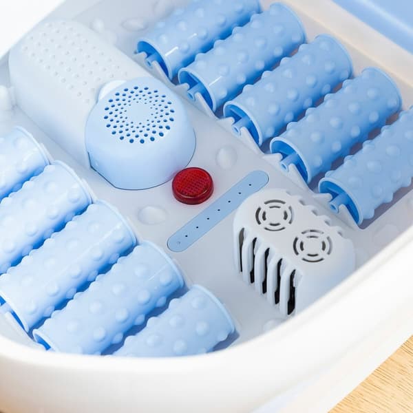 Sammenleggbart fotspa med valser og hydromassasje Footopy InnovaGoods
