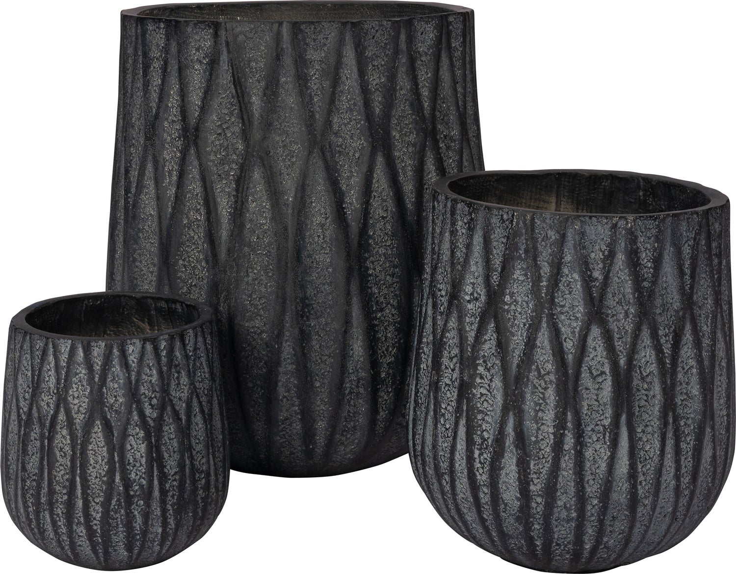Intratuin bloempot Lotte grijs D 54 H 60,5 cm