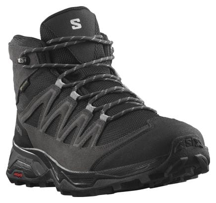 Chaussures de Randonnée Salomon X Ward Leather Mid Gore-Tex Gris/Noir Homme