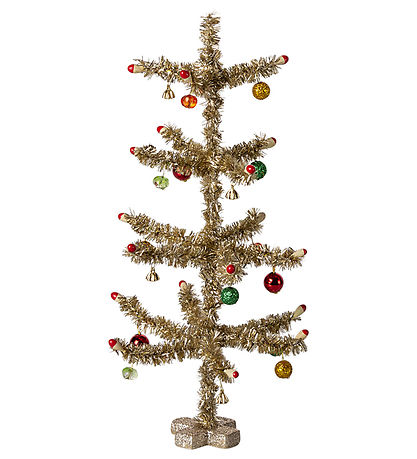 Maileg Weihnachtsbaum - Gold - Rot und grüne Dekoration