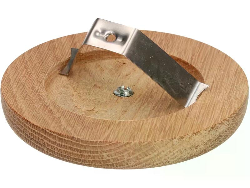 Max Hauri Deckenrosette Ø 94 mm, Holz Deckenrosette mit Federbügel