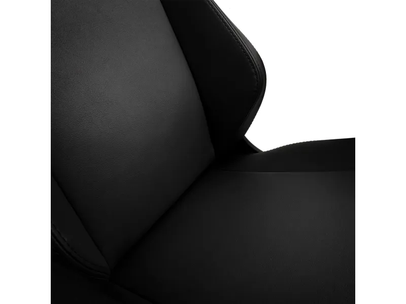Noblechairs Hero - Stol - ergonomisk - armstøtter - T-formet - vippe - drejeled - polyuretan-læder, stålramme - sort