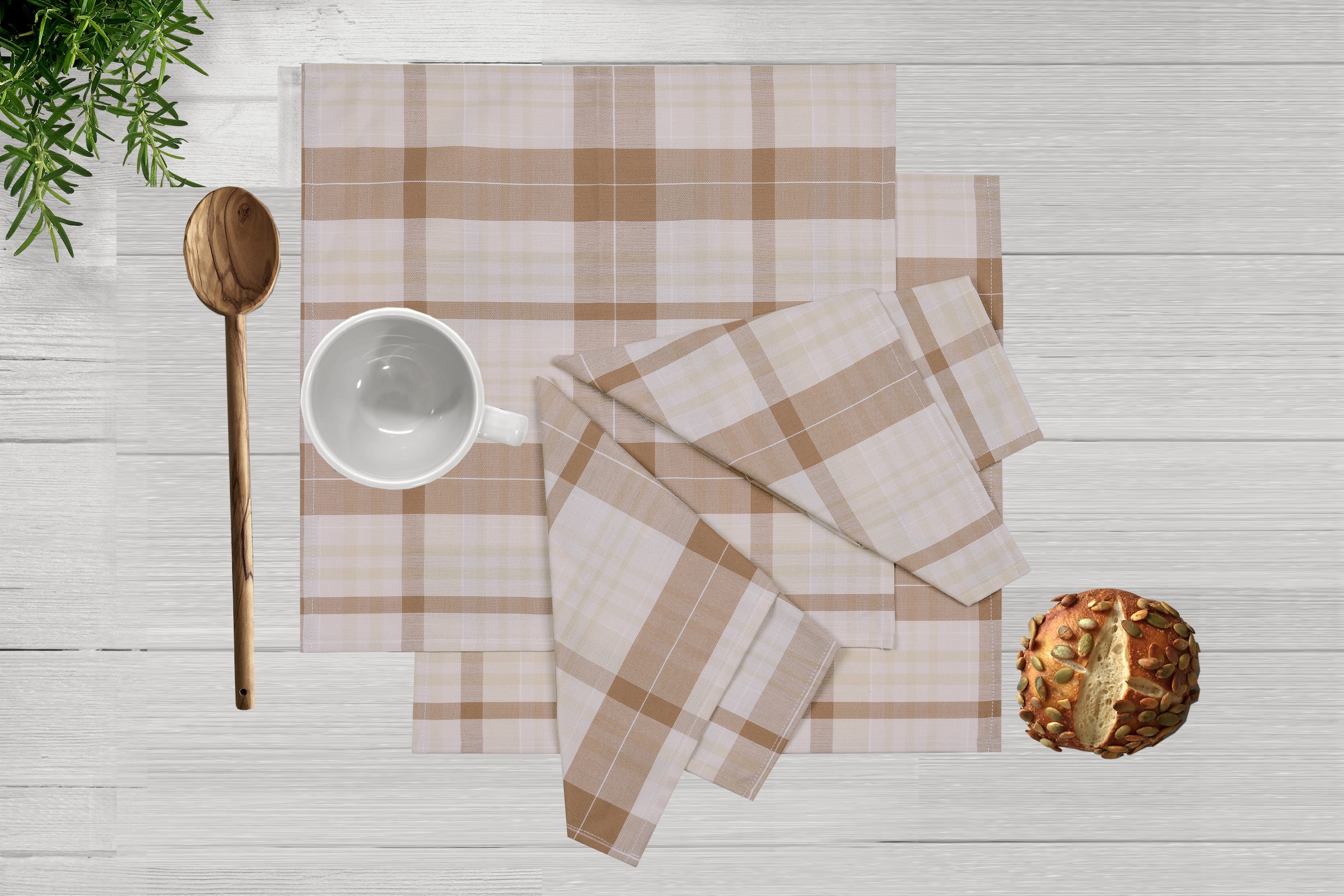 my home Stoffserviette »Candise« Check Muster,