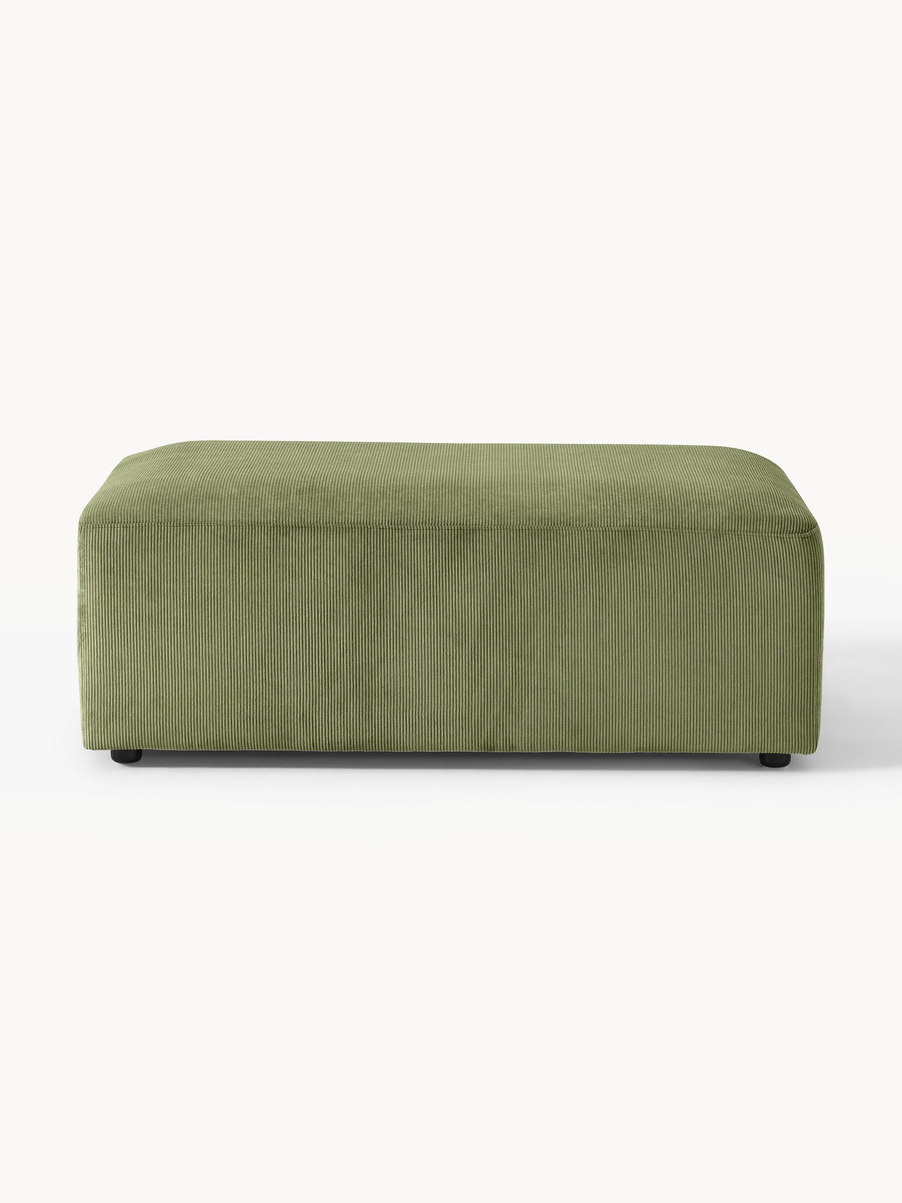 XL poef Melva van corduroy, B 116 x D 72 cm