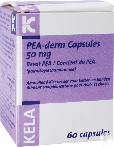 Pea Derm 50mg Aliment Complémentaire Pour Chats Et Chiens 60 Capsules