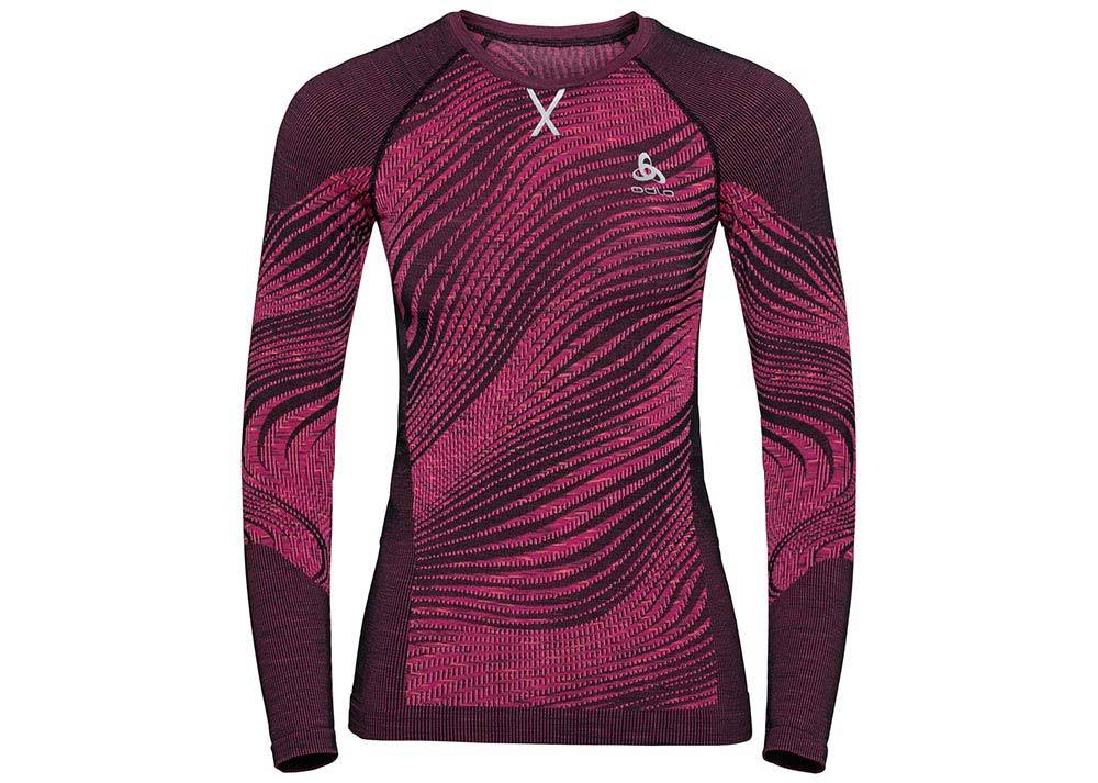 Odlo Blackcomb Eco BL Crew Neck Thermoshirt Lange Mouwen Paars Dames