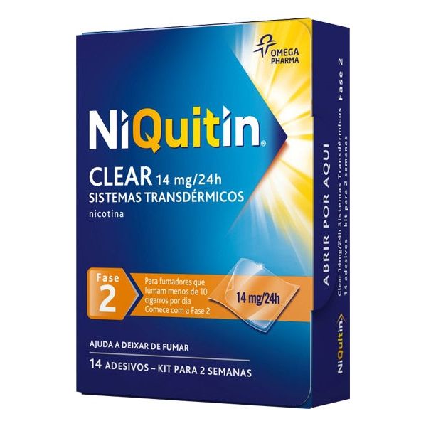 Niquitin Clear 14 mg/24h 14 Sistemas Transdérmicos