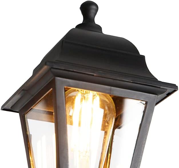 Qazqa - Klassisch I Antik Smarte Laterne schwarz 3-Licht IP44 inkl. Wifi ST64 - Capital I Außenbeleuchtung - Kunststoff Länglich - LED geeignet E27