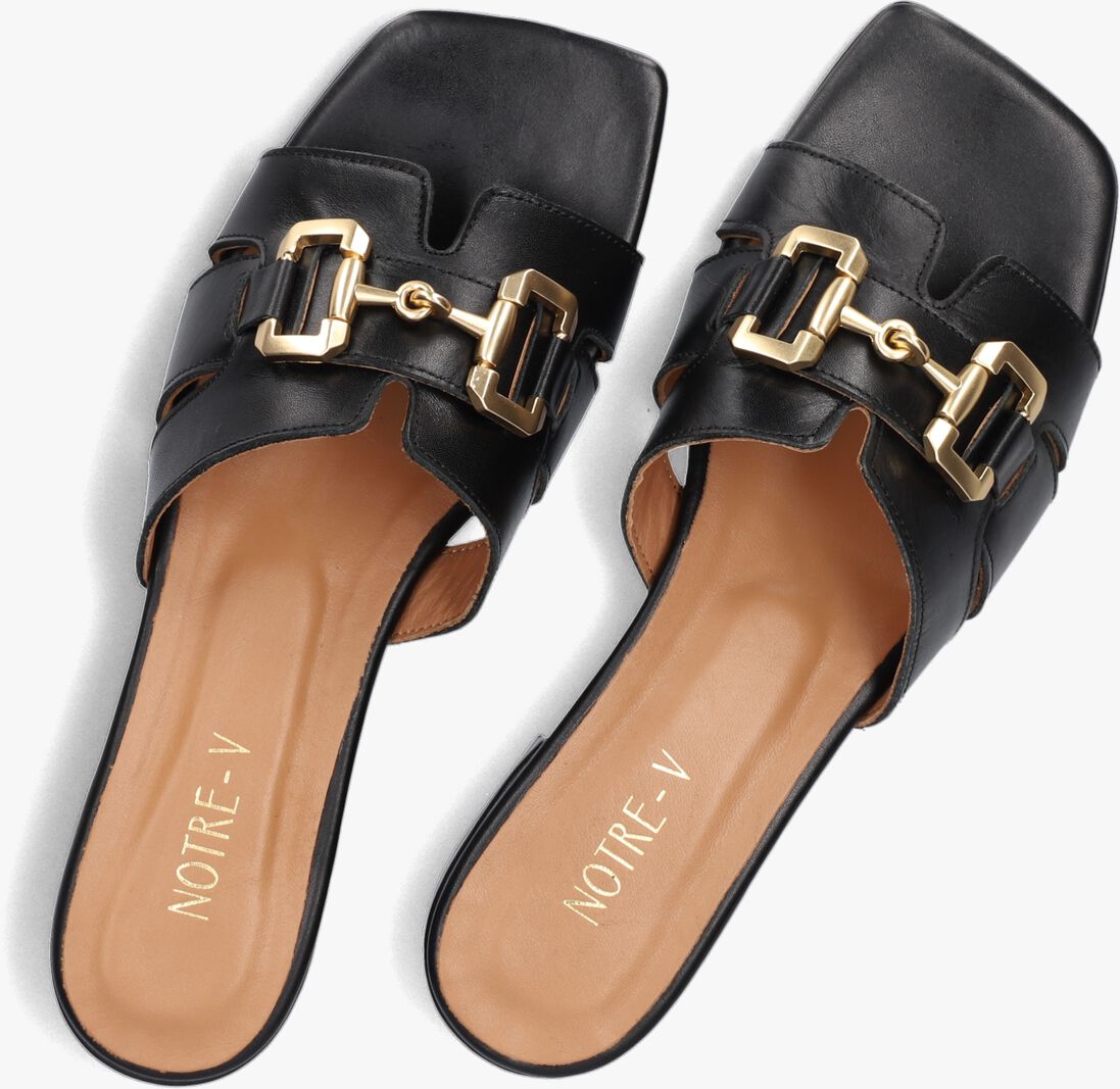 NOTRE-V zwarte notre-v slippers 06 6403