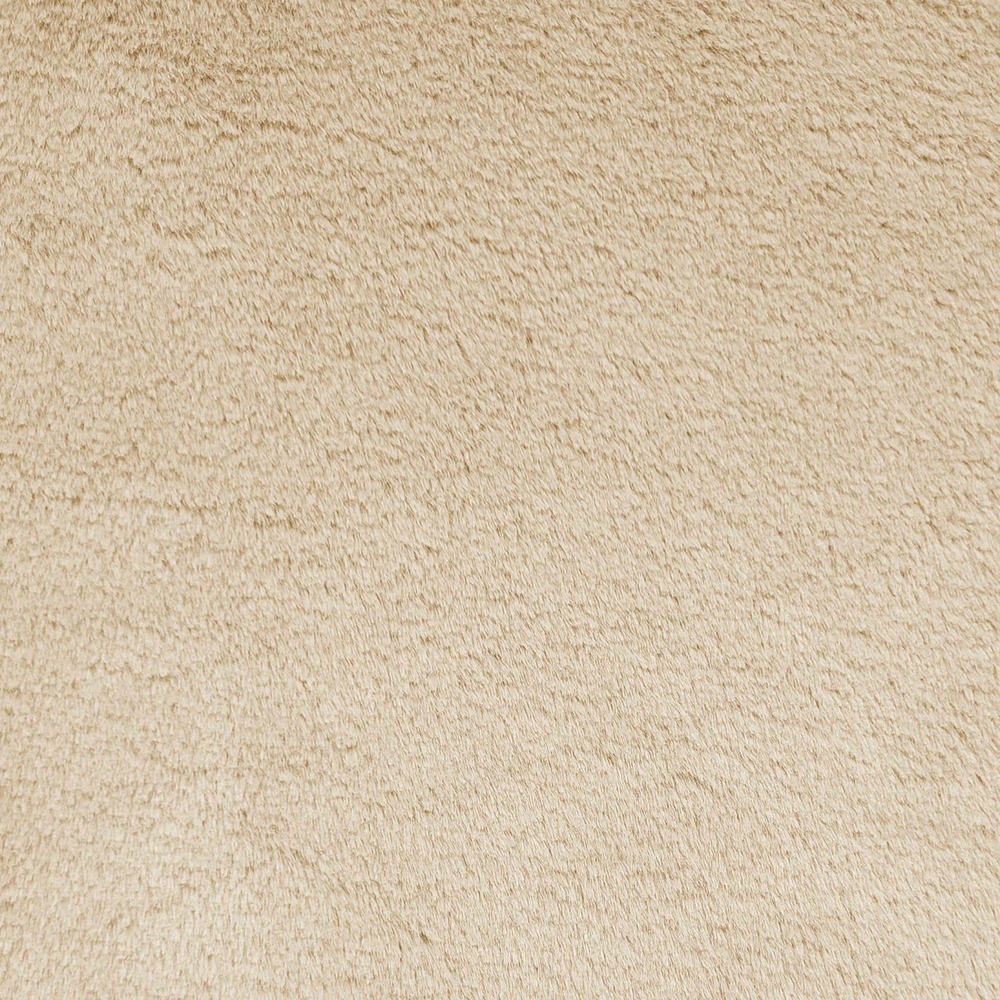 Plaid fausse fourrure beige poil long doublure polaire 160 x 230cm - laponie