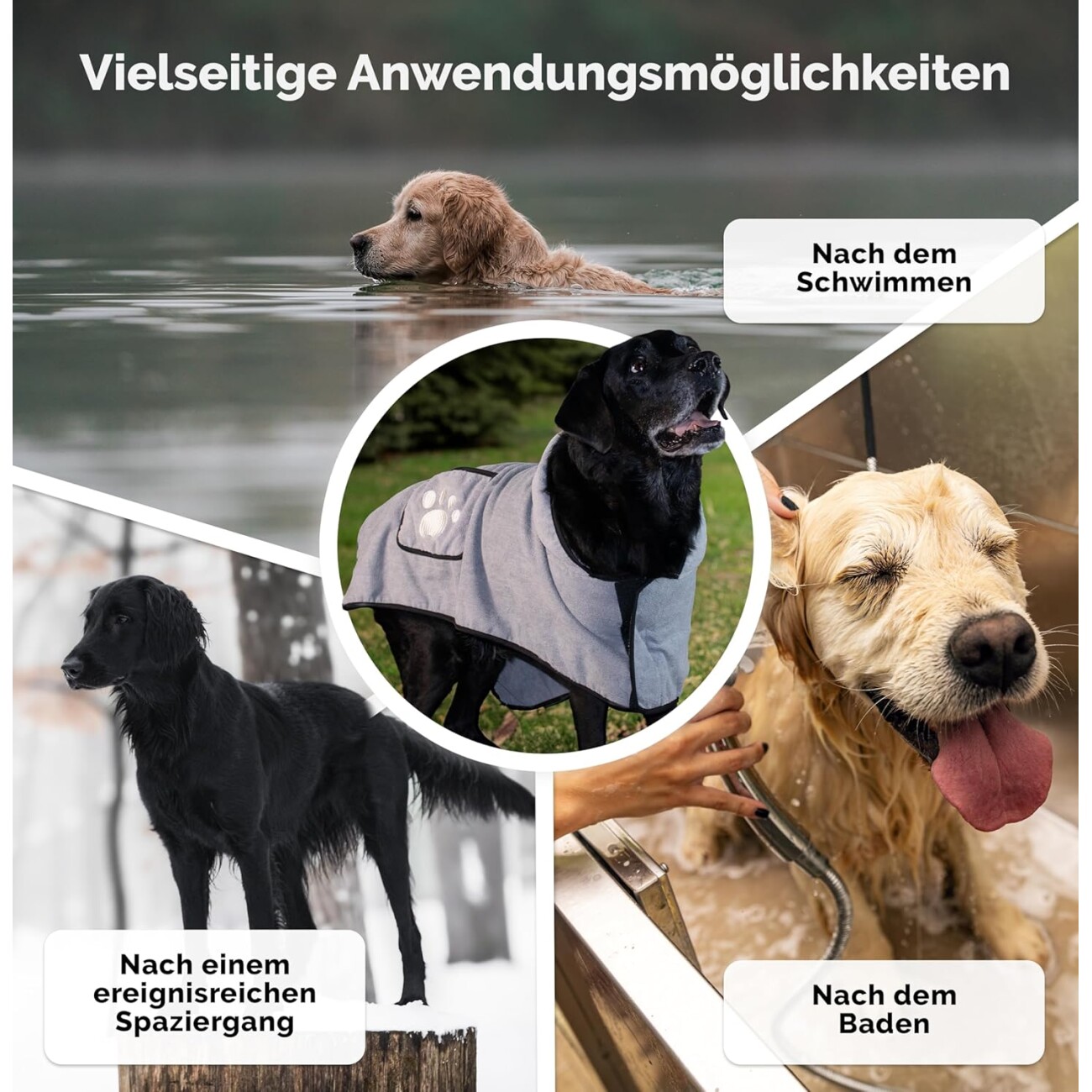 Enjoy Your Home - Hundebademantel