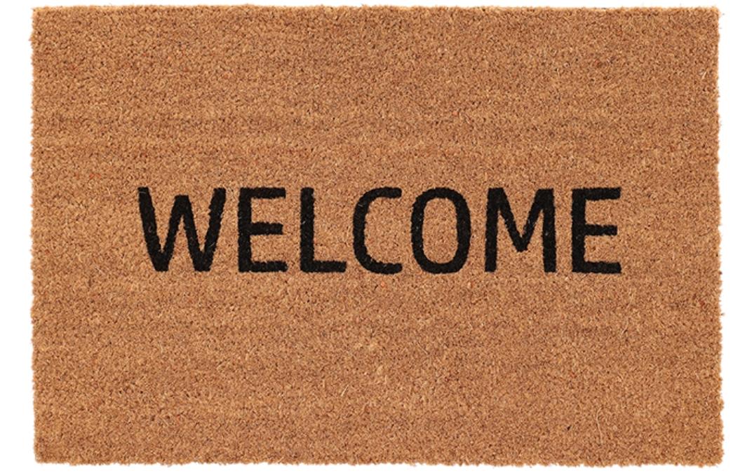 Fussmatte «Welcome» 40 cm x 60 cmTürmatte aus Kokosfasern