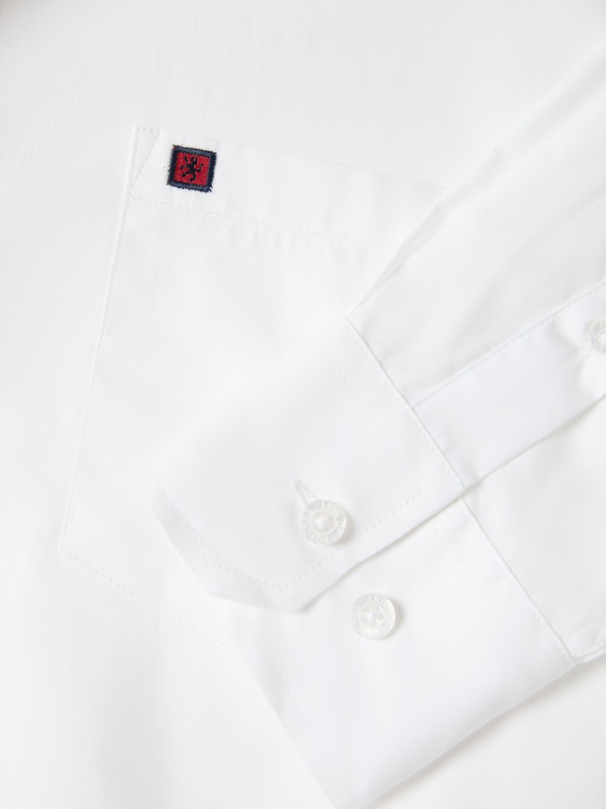 Camisa regular fit em algodão